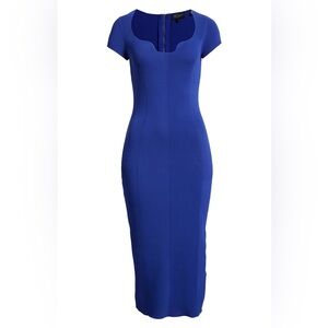 Ted Baker London Royal Blue Midi Dress NWT